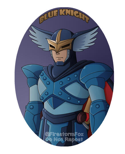 Blue Knight Oval, 2014