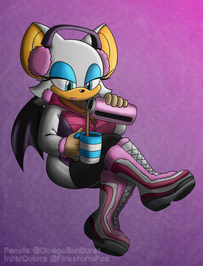 Collab: Winter Rouge (pencils by OmegaSunBurst), 2022