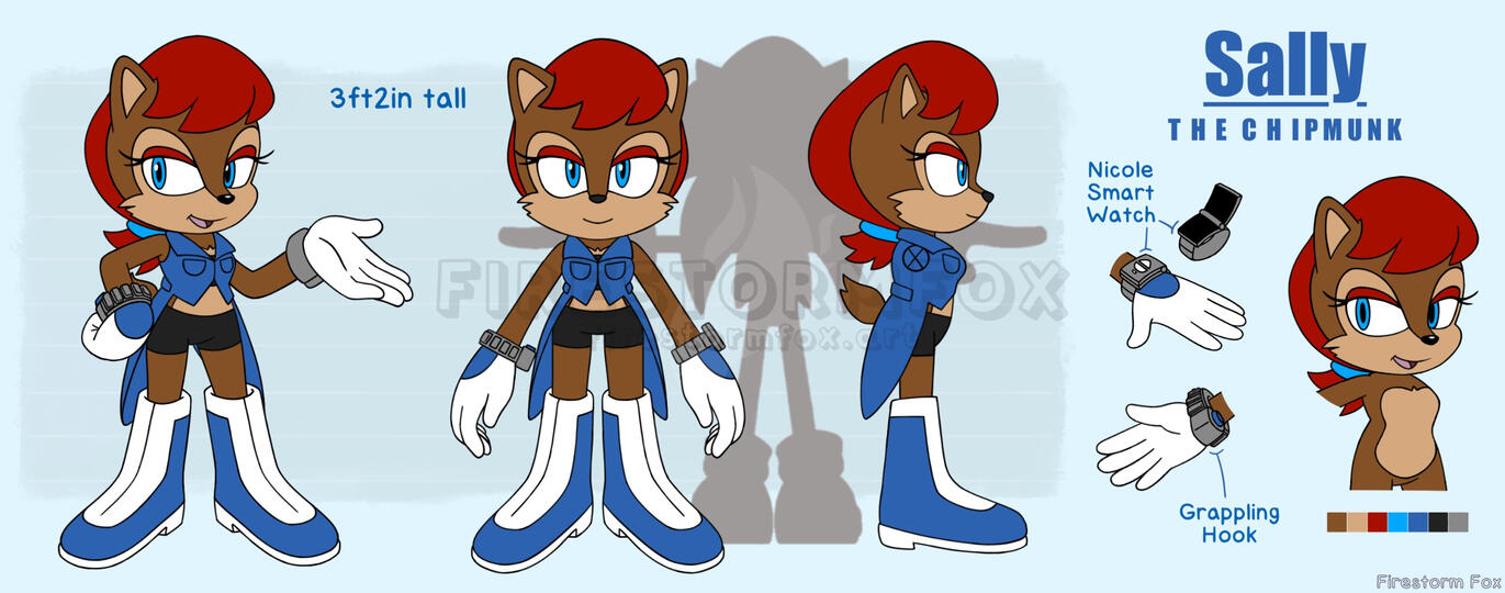 Sally the Chipmunk Reference Sheet, 2021