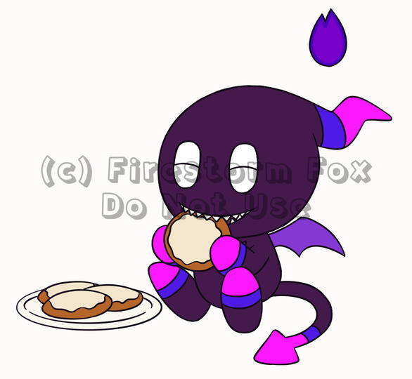 Chao Eating Pumpkin Cookies, 2019