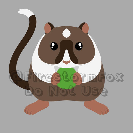 Gerbil Eating Grape, 2023