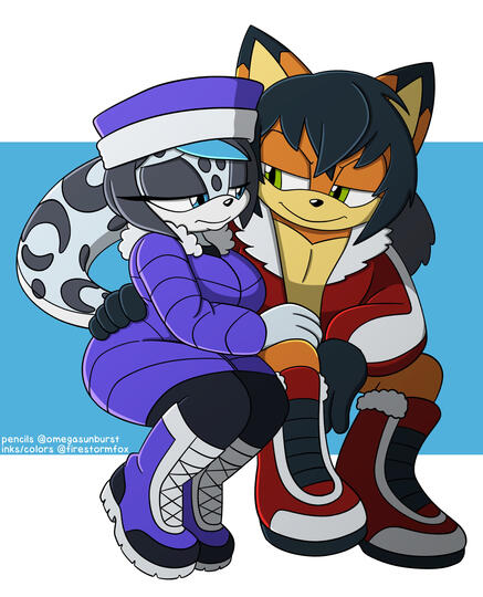 Collab: Scorphia (pencils by and OCs belong to OmegaSunBurst), 2022