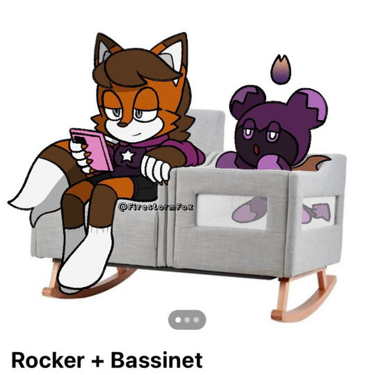 Cinder and Quartz Rocker Bassinet, 2023